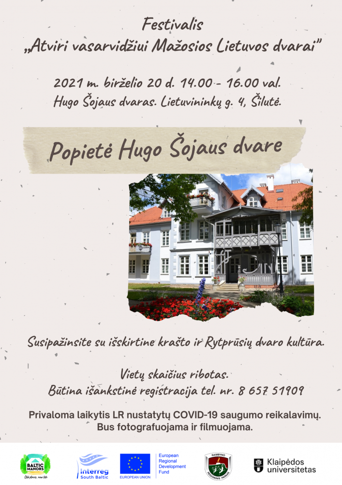 Festivalis „Atviri vasarvidžiui Mažosios Lietuvos dvarai” Hugo Šojaus dvare