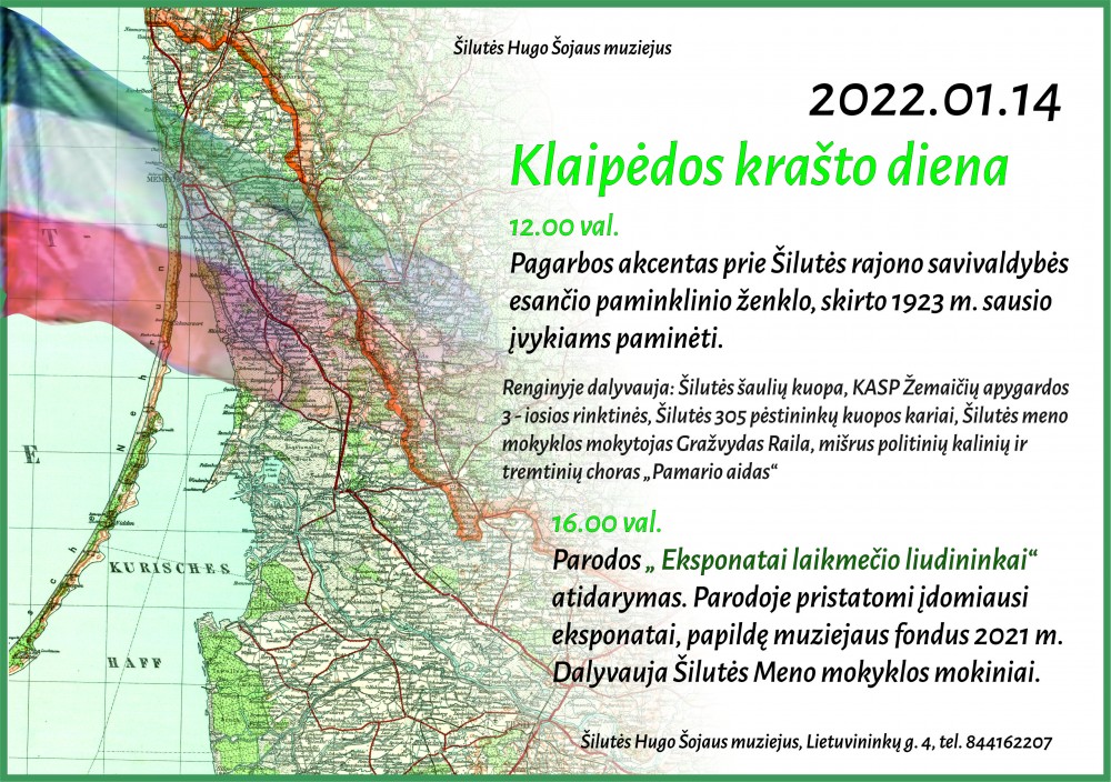 Klaipėdos krašto prijungimo dienos minėjimas 2022 m. sausio 14 d.