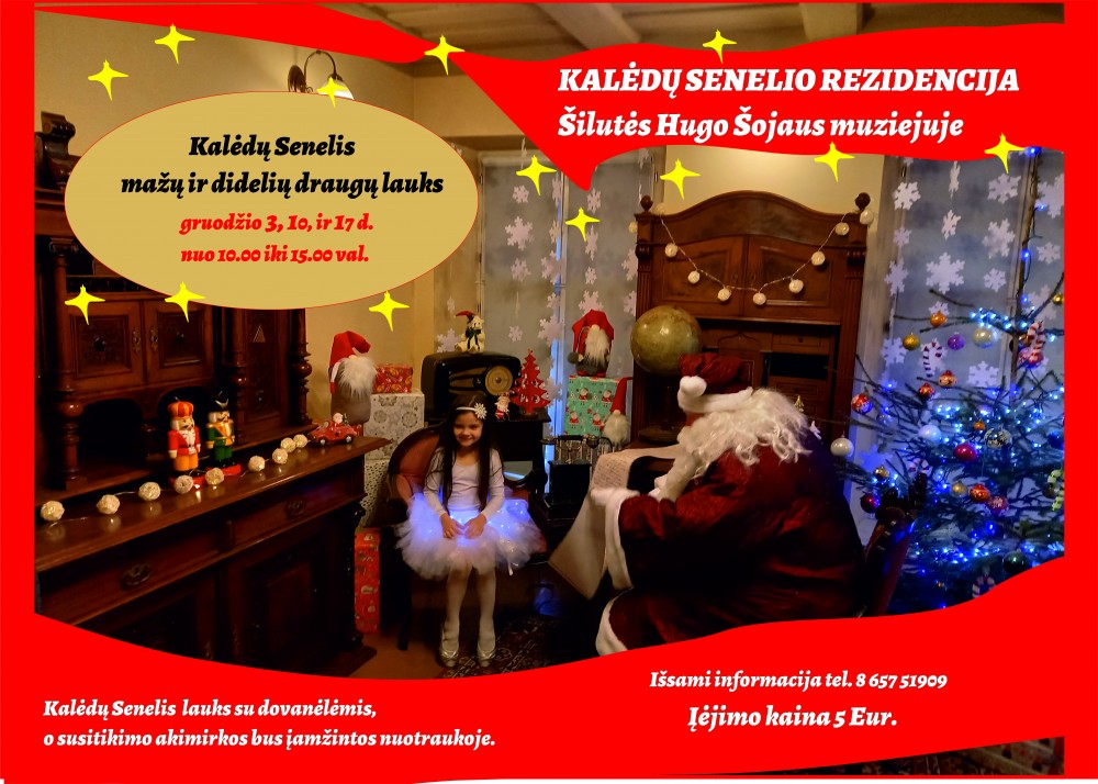 Kalėdų Senelio rezidencija Hugo Šojaus dvare